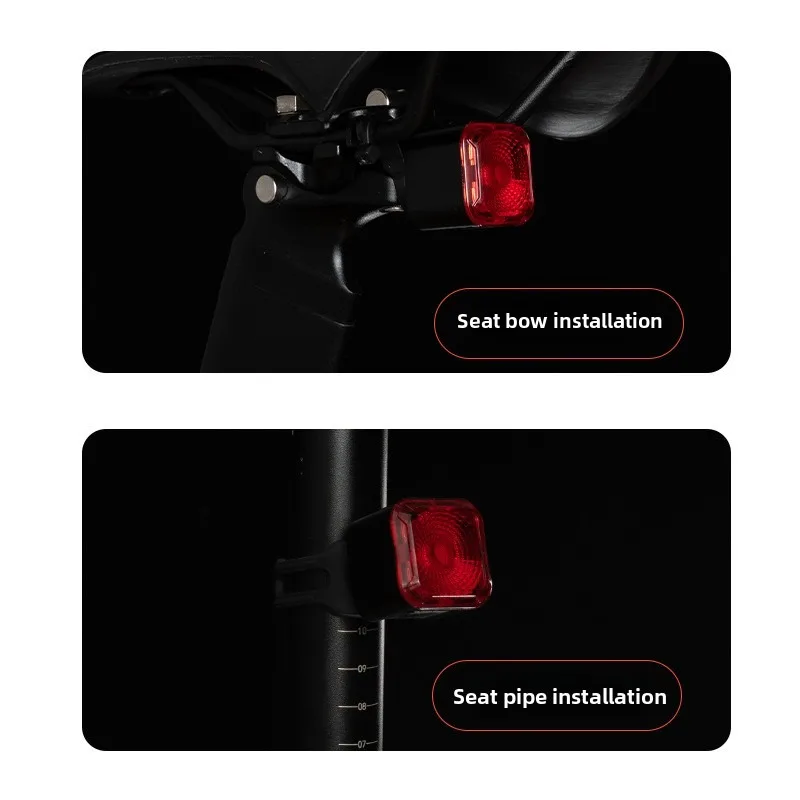 Smart Bicycle Tail Rear LightTail Taillight Bike LED Lights Auto Stop Brake Type-C Charge Ip55 Cycling Equipment Tail Light image 5
