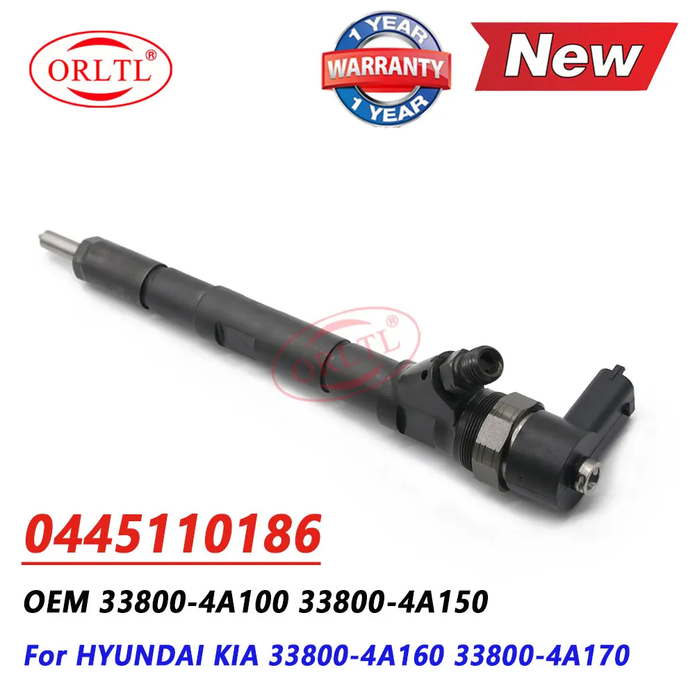 

0445110186 33800-4A150 Nozzle 0445 110 186 Injector 0 445 110 186 for Hyundai Kia 2,5 CRDI 33800-4A100 33800-4A160 33800-4A170