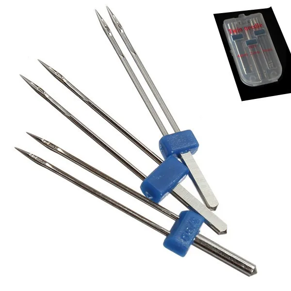 2/3/4mm Twin Needles Set Double Needle Household Sewing Machine Needle for Brother Singer Sewing Machine Accessories 2/3/4/90