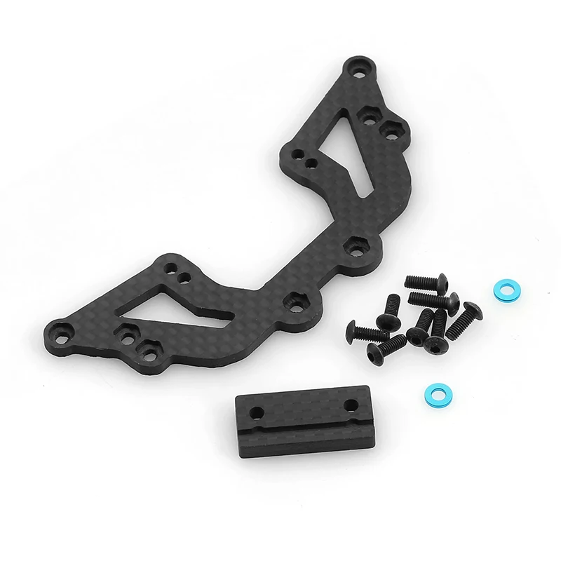 

Carbon Fiber Second Floor Plate Steering Mount Holder for Tamiya XV01 XV-01 1/10 RC Car Upgrade Parts Accessories