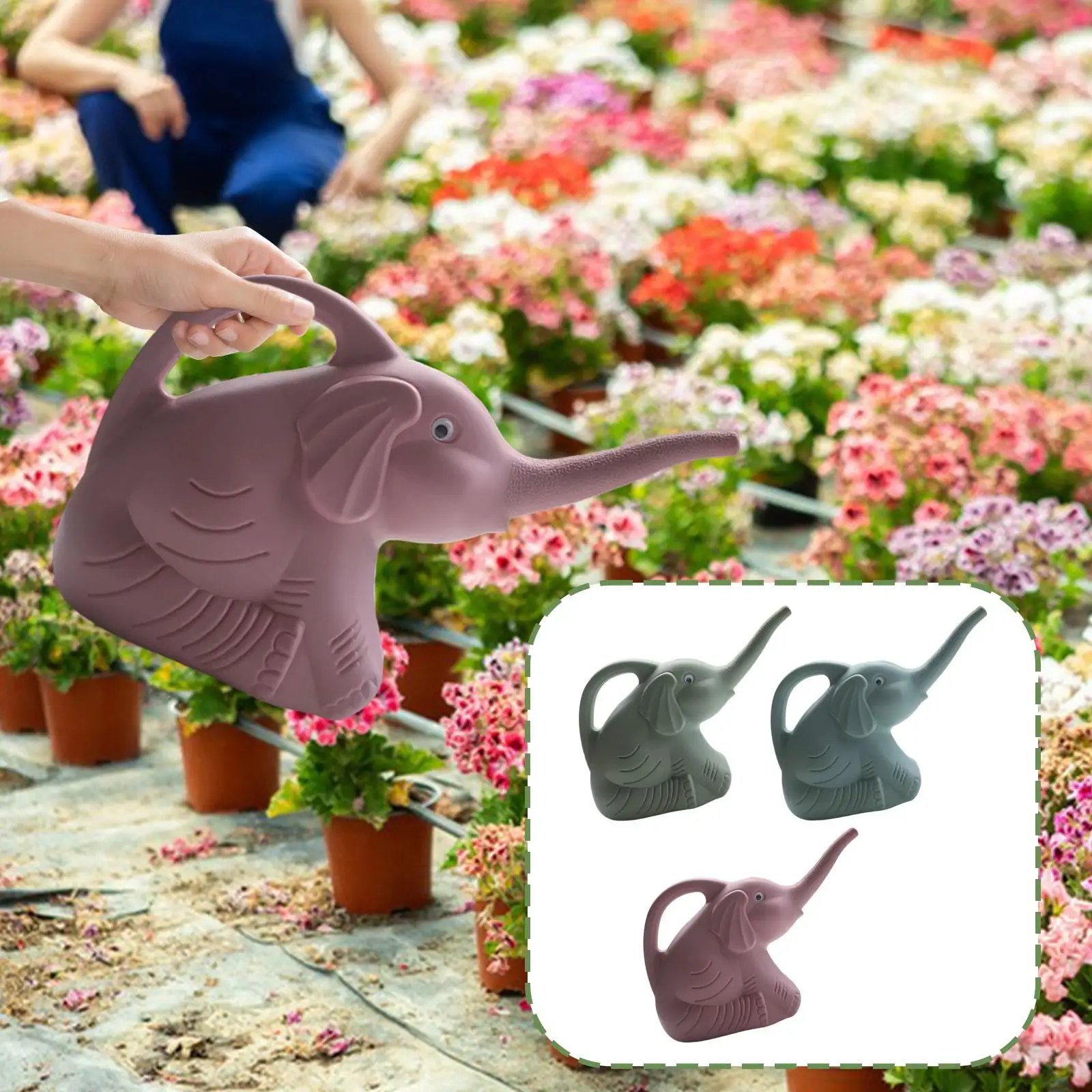 Mini Watering Can Animal Style Blue Watering Device for Watering Flowers Indoor Outdoor Gardens