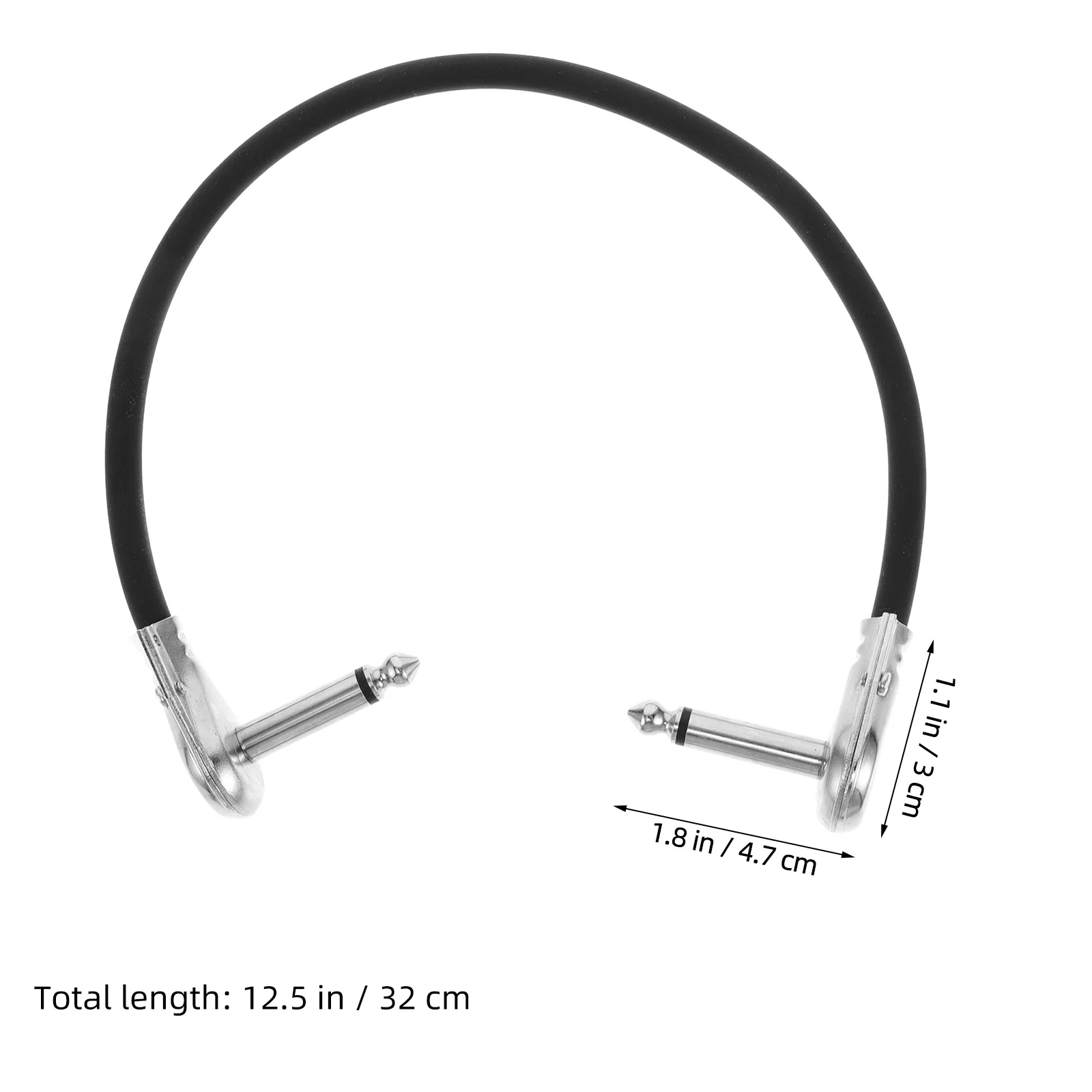 الغيتار الكهربائي كابل التصحيح 6.5 مللي متر شقة رئيس الزاوية اليمنى كابلات الغيتار القصيرة لتأثيرات دواسة باس أداة الأسلاك النحاسية