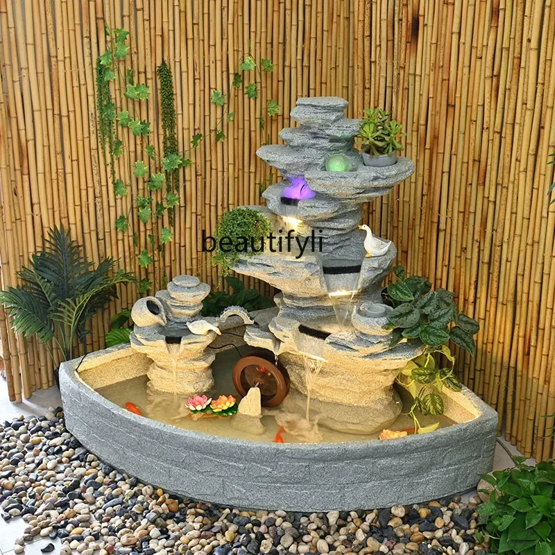 

Outdoor courtyard fish pond landscaping ornament circulating water fountain water landscape decoration housewarming gift