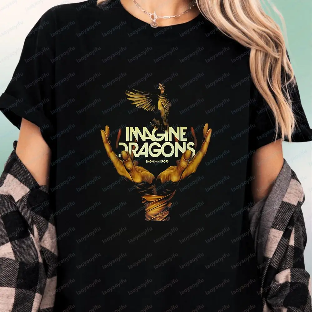 Imagine Dragons - Style Band Summer Casual Trendy Multi-Purpose Short-Sleeved Men's and Women's Round-neck T-Shirt