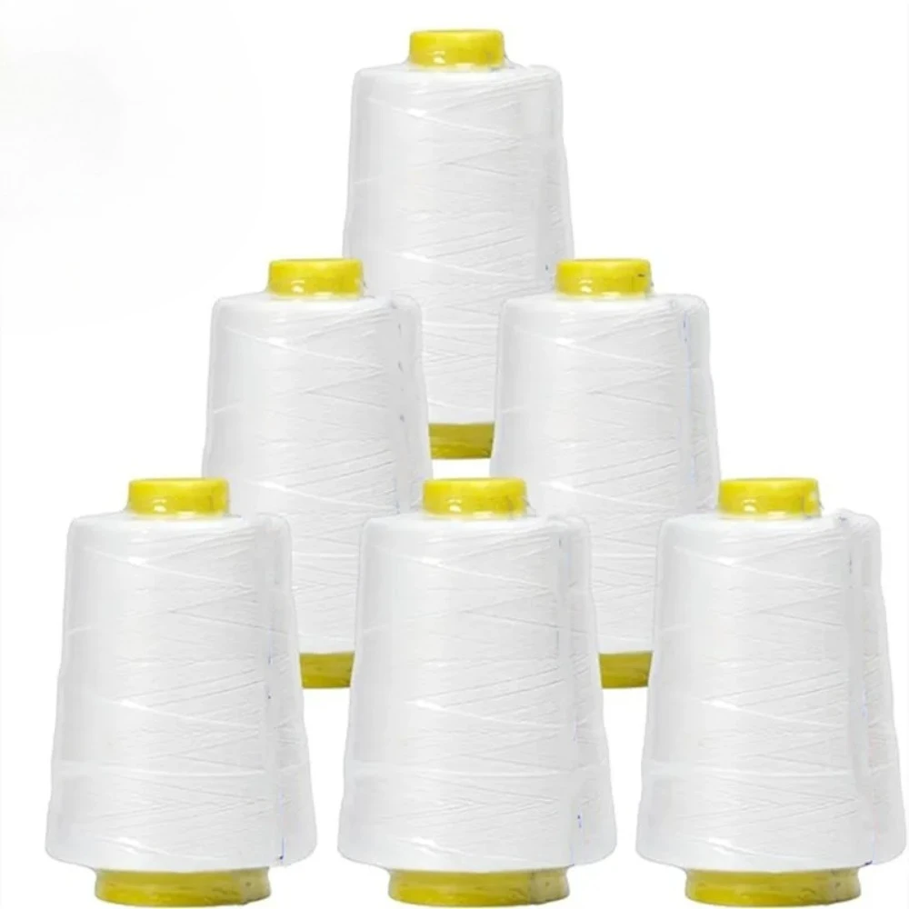 Polypropylene Packing Thread 180g White, Heavy Duty Bag Sealing String for Fertilizer Cement Grain, Industrial Sewing Spool
