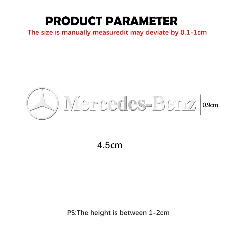 ثلاثية الأبعاد شعار معدني ملصق سيارة الديكور الداخلي التصميم الشارات لمرسيدس بنز AMG W203 W205 C300 W206 W108 W124 W126 W140 #2