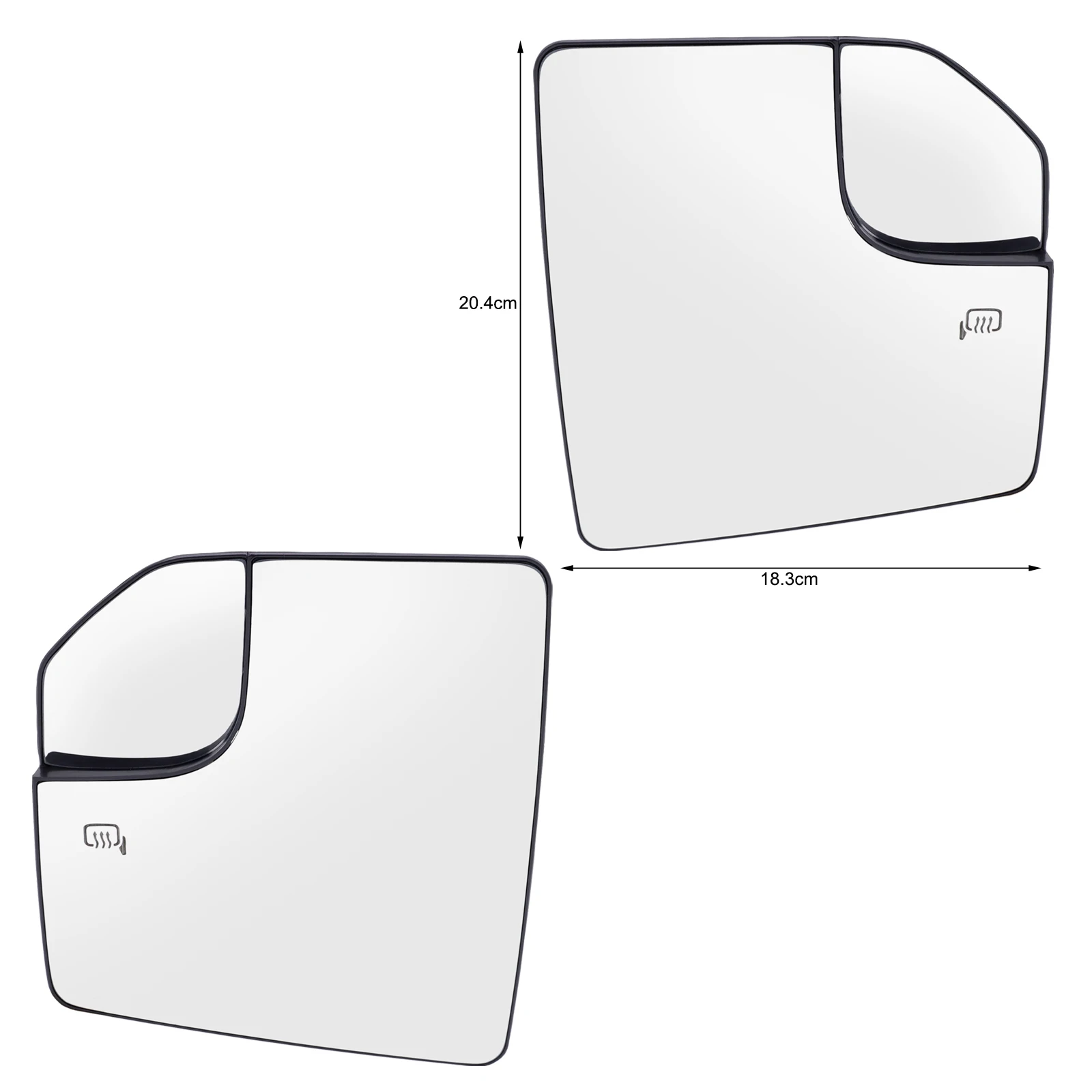 Wide Angle Heated Mirror Glass Side Door Rearview Wing Mirror Backing Plate For Ford F-150 F150 2015 2016 2017 2018 2019 2020