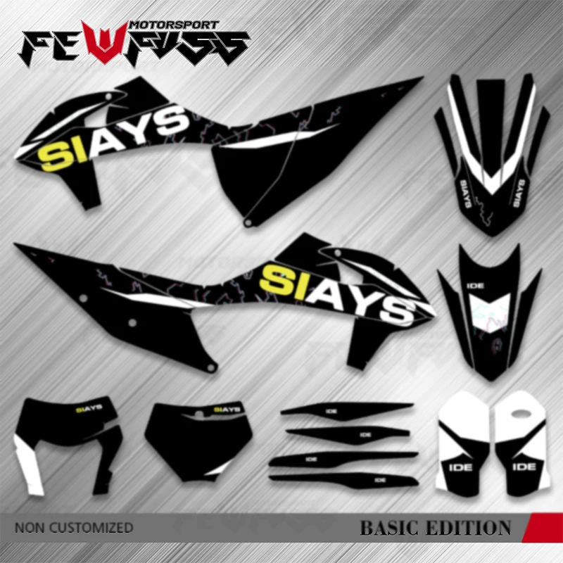 

Fewfuss Motorcycle Backgrunds Decals Stickers Kits Number Name Custom For KTM SX SXF 2019 2020 2021 2022 EXC XCW 2020-2023