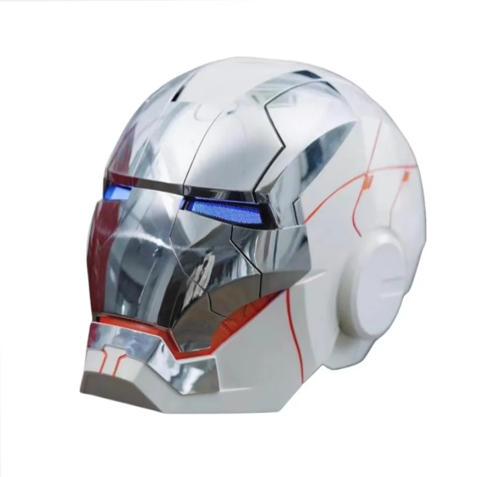 Marvel Iron Man Mk5 Helmet Live Action Simulation Helmet Gold Silver  Electric Voice Control Handsome Movie Merchandise Boy Gift - AliExpress 26