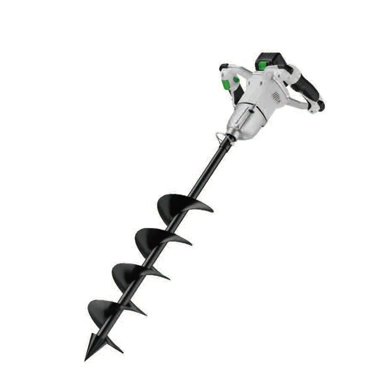 18V Lithium Battery Portable Earth Drills Handheld Brushless Motor Power Earth Auger for Home Use