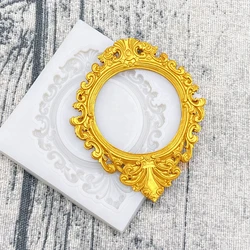 Photo Frame Silicone Mold Sugarcraft Cupcake Baking Mold Fondant Cake Decorating Tools Resin Tools