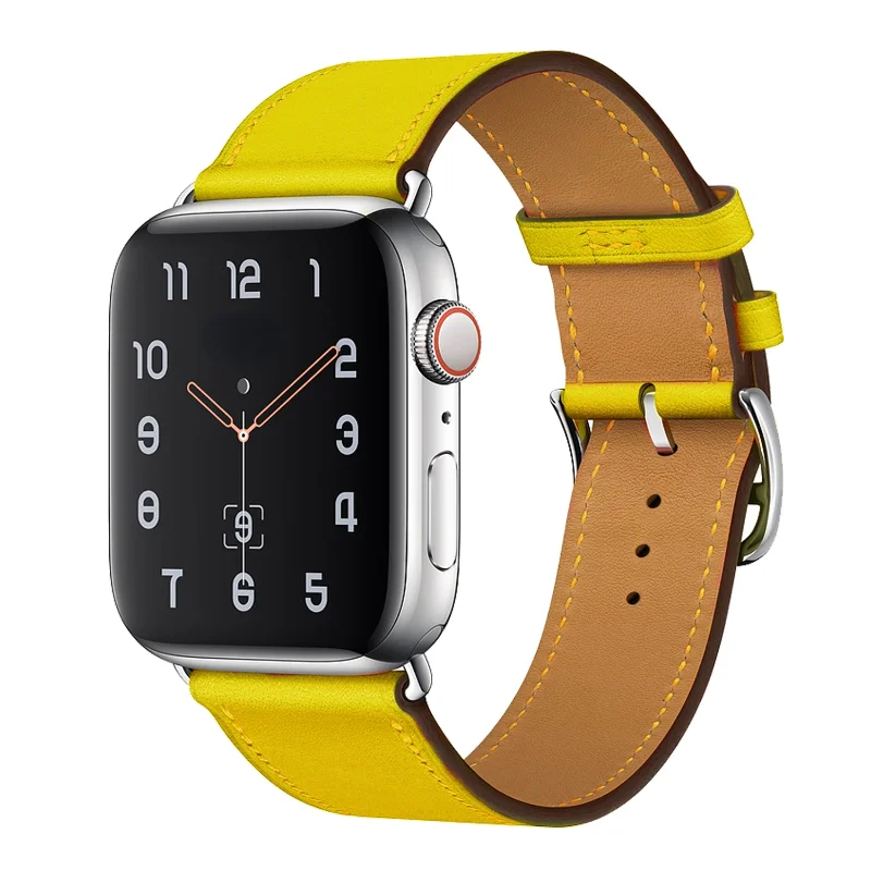 Premium Leather Strap For Apple Watch Band 45mm 41mm 44mm 46mm40mm Bracelet Wristband iWatch Series Ultra 10 9 8 7 6 5 4 SE Belt