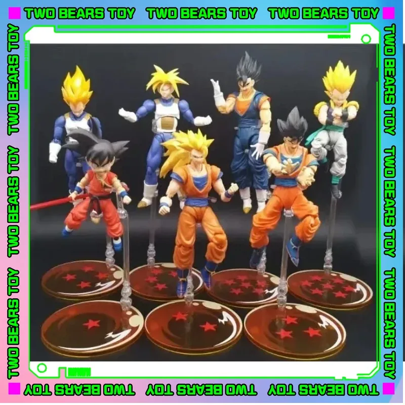 

В наличии, ограниченный по местам в одном стиле SHF Dragon Ball, семизвездочная платформа-кронштейн, набор из 7 шт., коллекция моделей игрушек в подарок