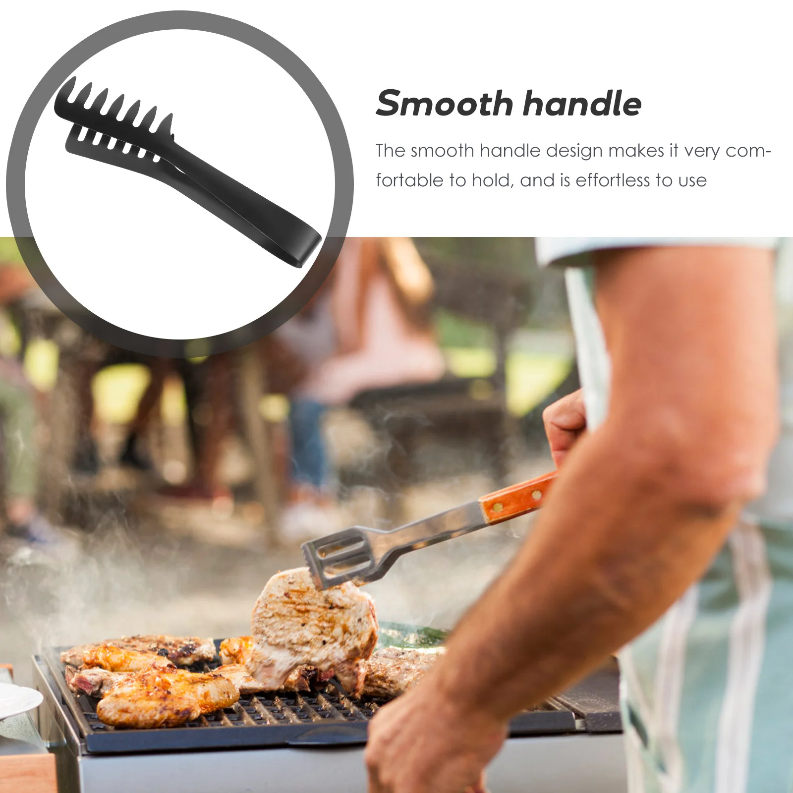 

Stainless Steel Pasta Tongs Kitchen Noodle BBQ Utensil Spaghetti Serving Tool Heat Resistant Metal Gripper Buffet Outdoor Picnic