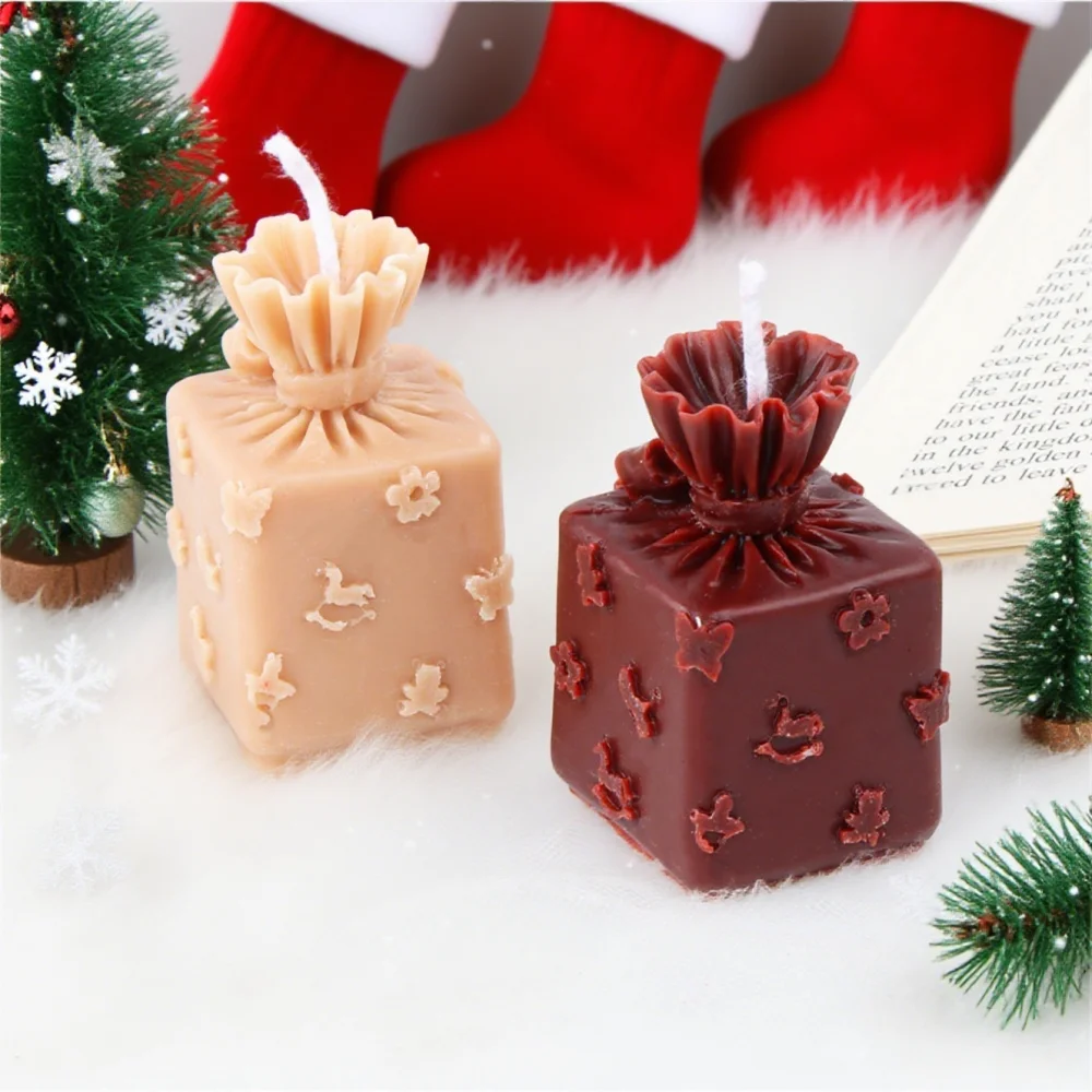 3D Xmas Gift Box Silicone Cand - огляд і ціна Xmas Candle Making