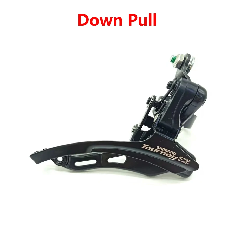 Shimano tourney tz FD-TZ500 desviador dianteiro de bicicleta fd tz500 braçadeira montagem de banda 31.8mm 3x6/7 velocidade superior/para baixo puxar peça de bicicleta