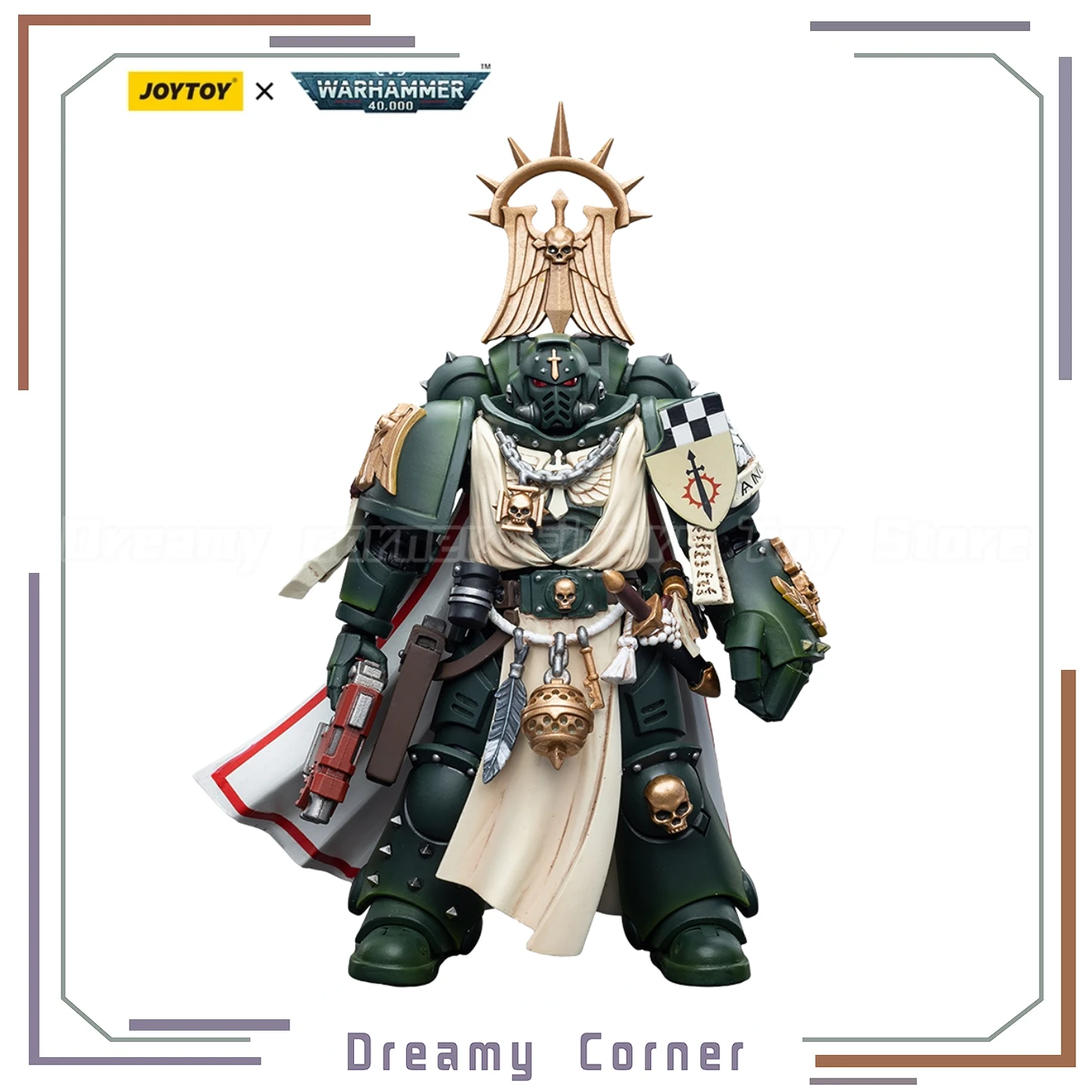 

【In Stock】JOYTOY Warhammer 40K Dark Angels Master with Power Fist 1/18 Action Figures Models Toys