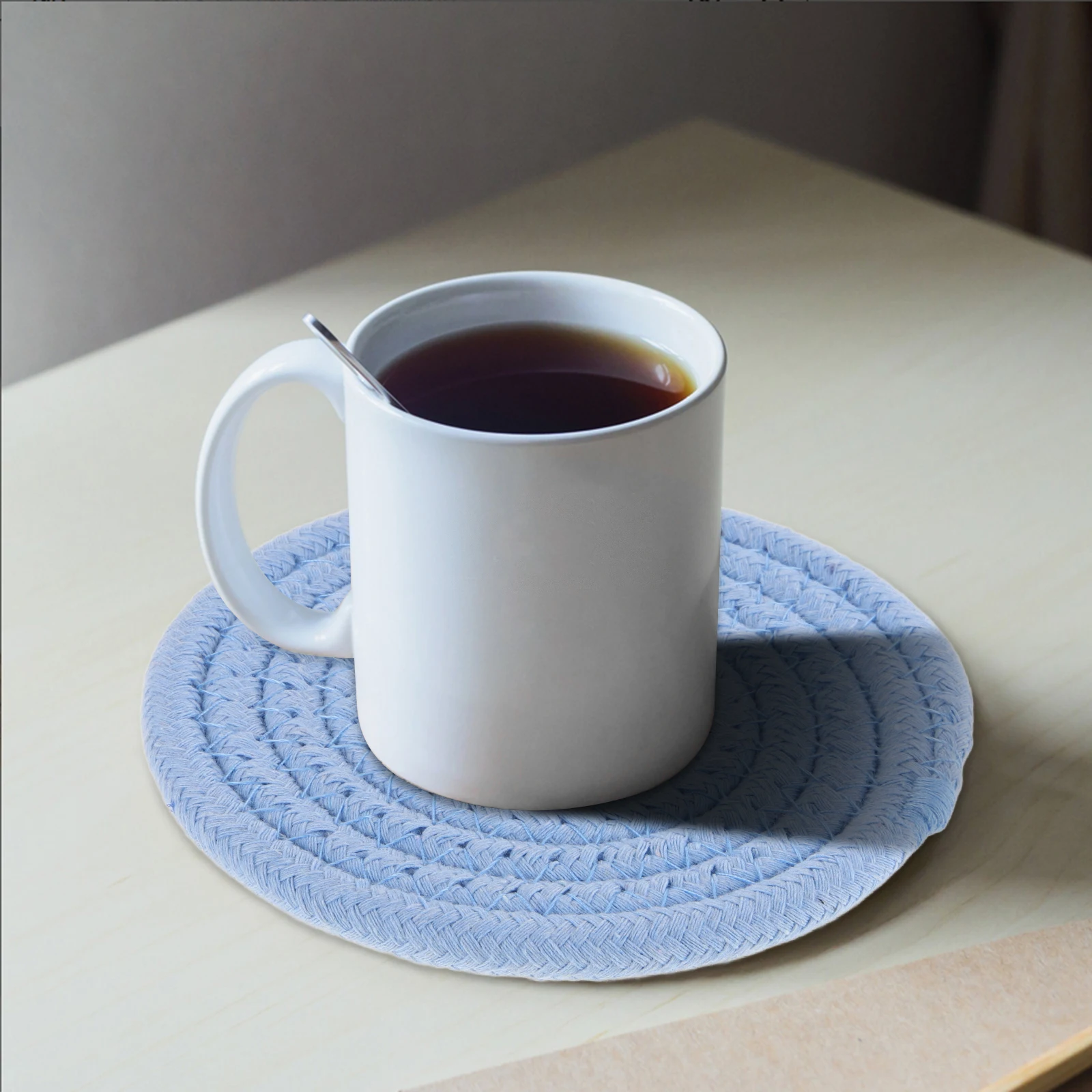 

8Pcs Heatproof Dining Table Placemats Mats Thick Kitchen Dining Table Accessories Kitchen Placemats Cup Mats