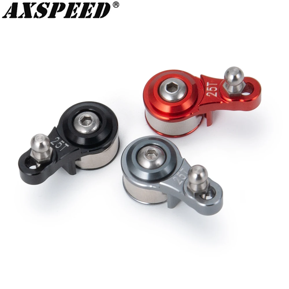 AXSPEED 25T Aluminum Alloy Adjustable Damping Servo Arm for 1/10 RC Crawler Car TRX4 TRX6 Upgrade Parts