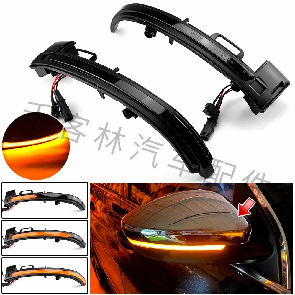 

Suitable for Peugeot 308 II SW 2013-2019 models, turn signal LED rearview mirror flow indicator light