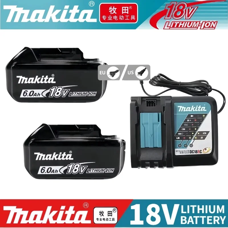 

100% genuineMakita lithium-ion battery18V BL1815N BL1830B BL1850B BL1860B⚡suitable for Makita 18V power tools with charger