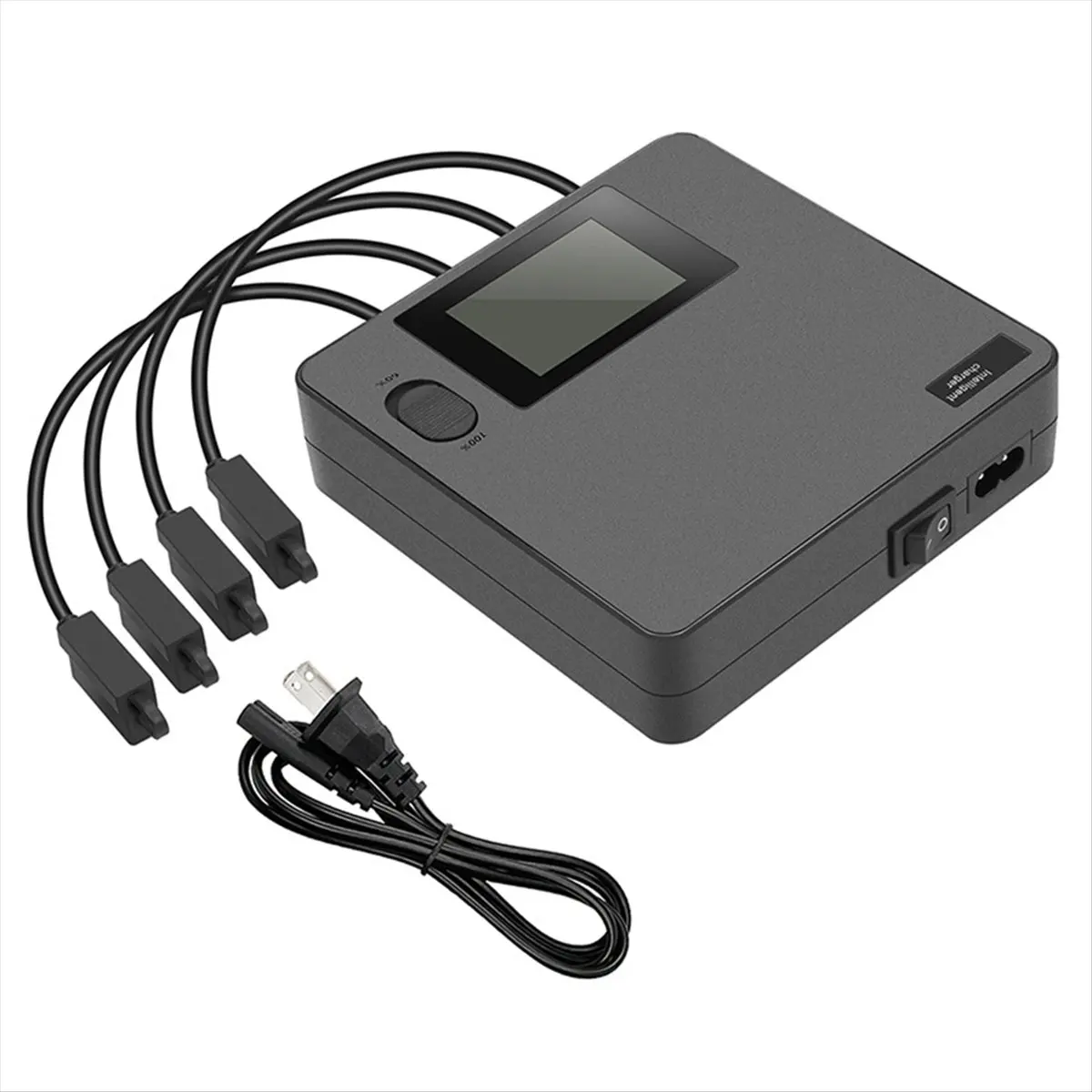 【▶♦△POPULAR PICK】6-In-1 Digital Display Battery Charger for AIR 3/AIR 3S Drone Fast Smart Battery Charger with LED Color Screen