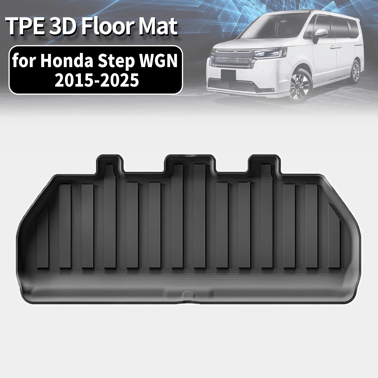 for Honda Step WGN Stepwgn 2015-2023 2024 2025 RHD TPE Trunk Mat Non-Toxic Odor Free Eco Friendly Custom Fit Car Supplies