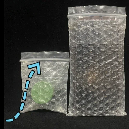 Bolsa de burbujas gruesa de doble capa, hebilla cóncava convexa, bolsa de burbujas autosellante, bolsas autoadhesivas anticaída para Express, 100 Uds.