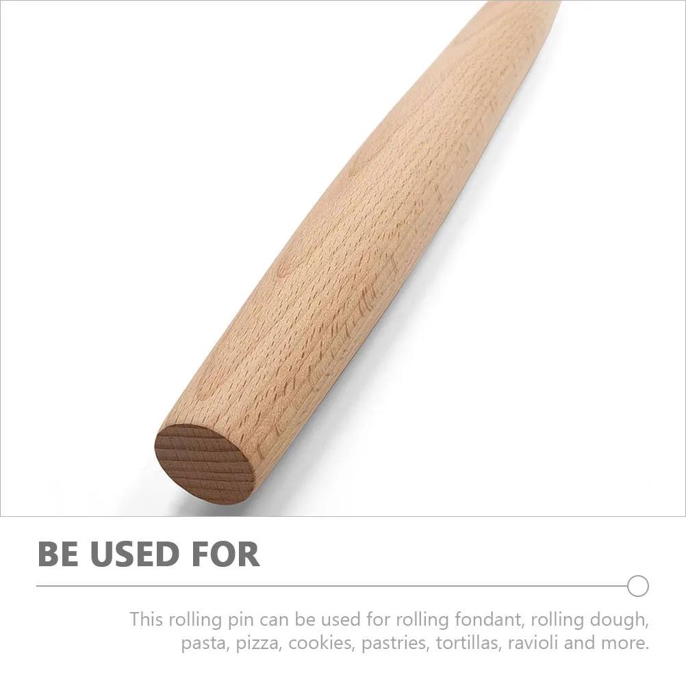 

Wooden Rolling Pin Ergonomic Design Smooth Surface Dough Roller Pin for Pizza Cookie Baking Pastry Pie Baking Tool Kitchen