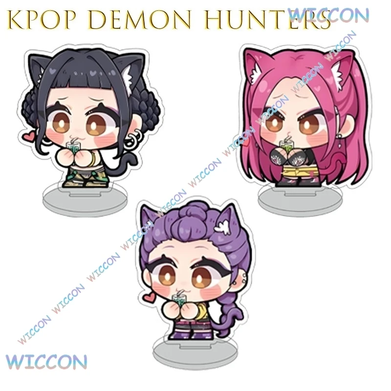 

Kpop Demon Hunter стоячие тарелки аниме Руми Мира Зои акриловый орнамент детская мода модель спальни домашний декор карнавальный костюм