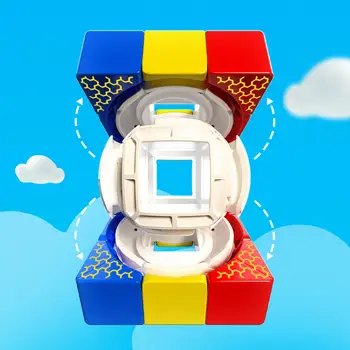 奇藝空心三明治魔方3x3專業無貼紙速擰指尖玩具空心三明治3x3魔術方塊益智玩具禮品 10 best sales 虛空立方體 - №6