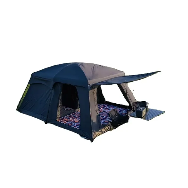 Portable Multi-Person Camping Tent - 2-Bedroom 1-Living Room Thickened Rainproof Shelter for 4-10 Person Outdoor