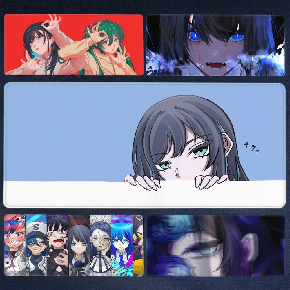 Popular Japanese singer A_ado Cartoon Mouse Pad Fine Surface Gaming Rubber Smooth Desk Pad Professional E-Sports Keyboard Pad