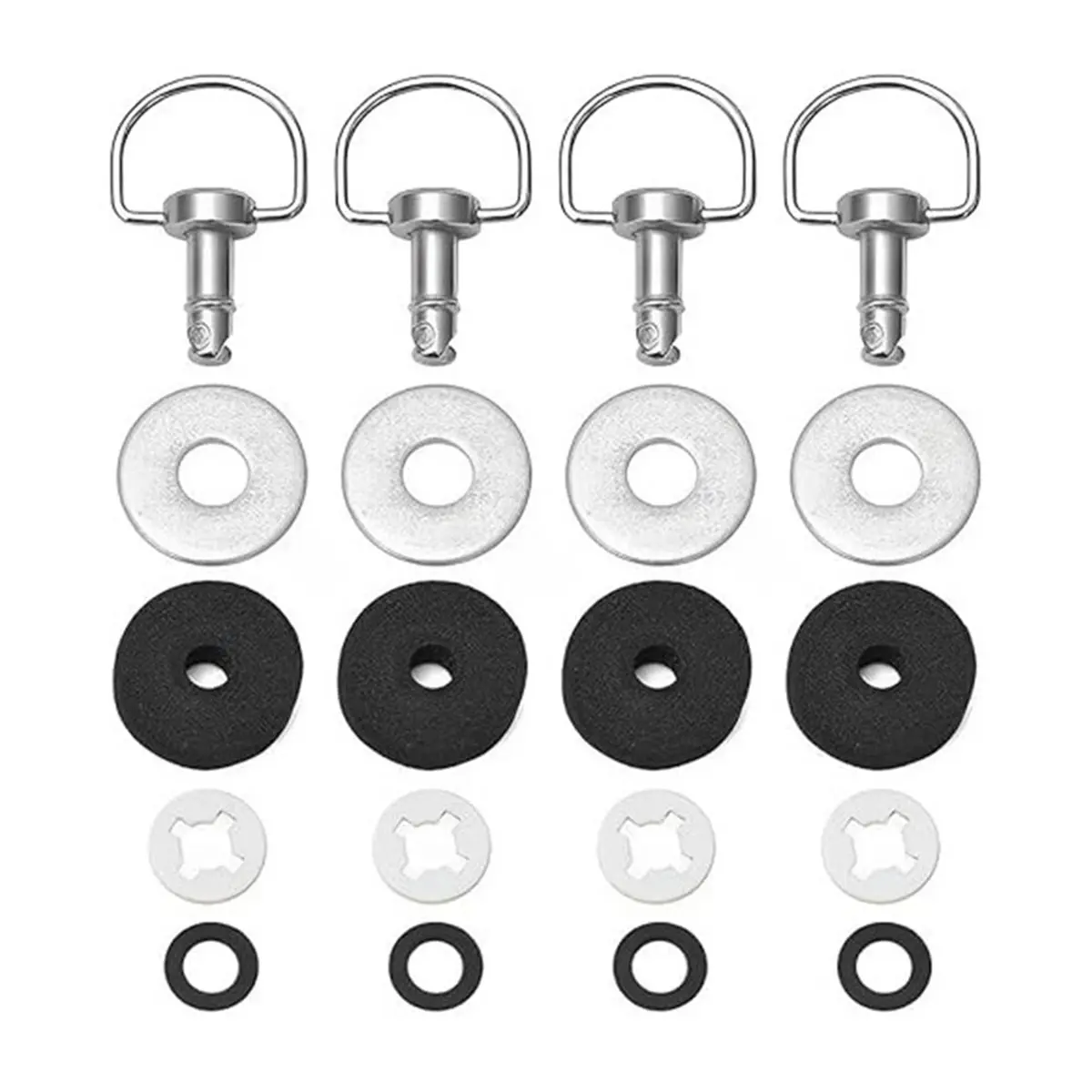 Compatible 4 Pcs Quick Release Roof Bolts Fastener Kit 715003815 for 2017 -2022 X3 X3 Quarter Turn Dutz Bolt