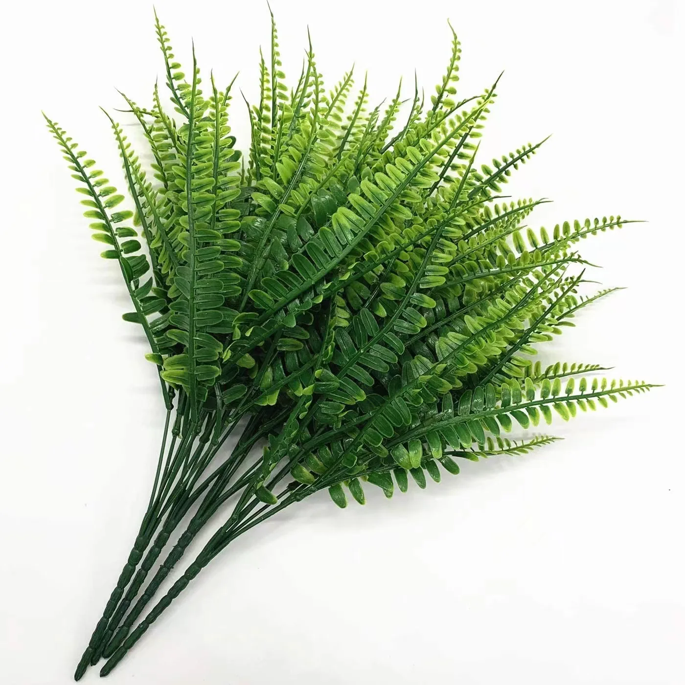 Artificial Persian Ferns Flowers and Grass Green Leaves Fitting Flower Arrangement Materials Moss Background Wall Decoration