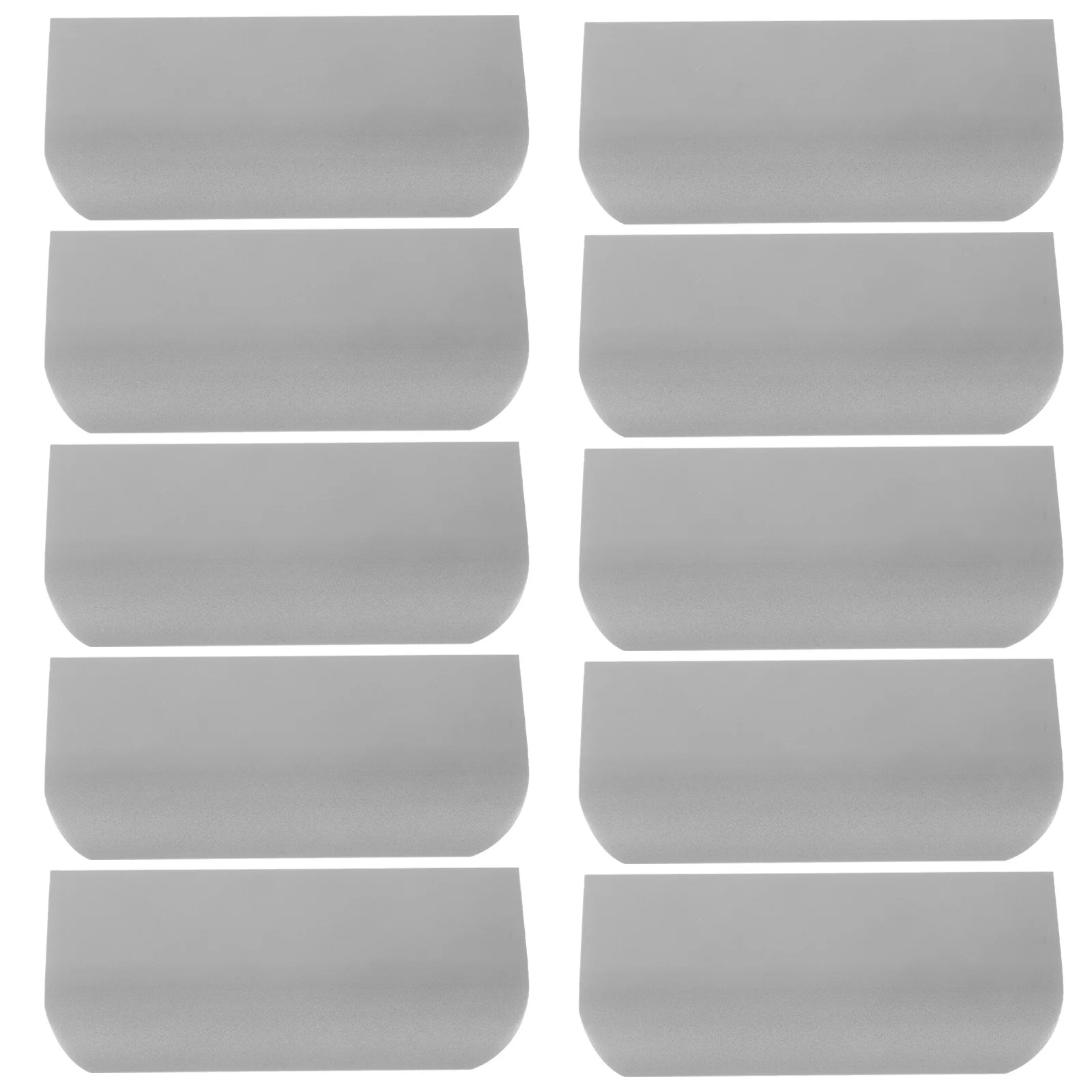 

10Pcs Durable Finger Pulls Cabinet Door Handles Metal Smooth Grip Furniture Drawer Pulls Sturdy Concealed Handles