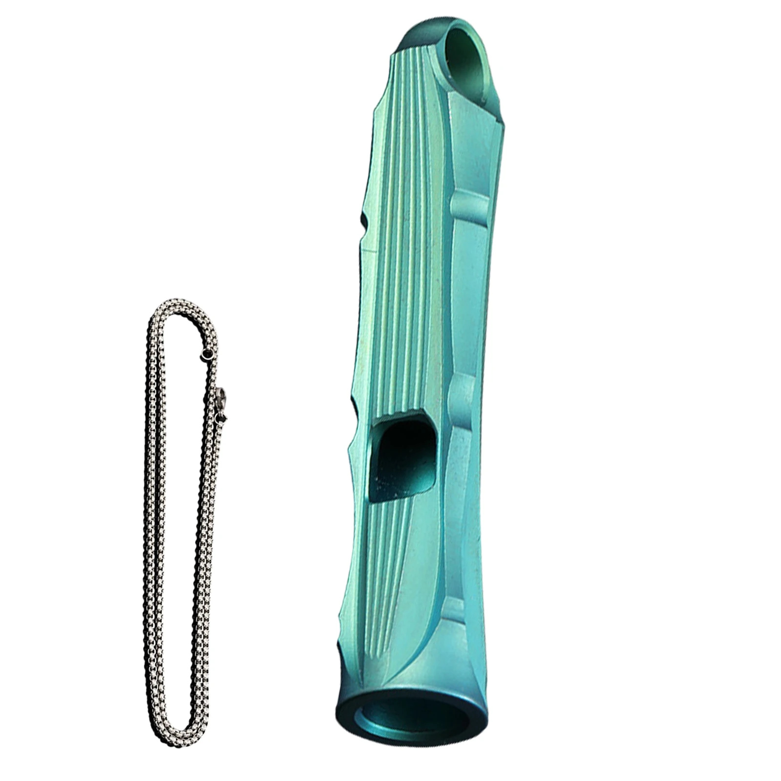 المحمولة في الهواء الطلق مع قلادة حرس الطوارئ صافرة التخييم التدريب القوارب الاطفال خفيفة الوزن بصوت عال سبائك التيتانيوم السلامة