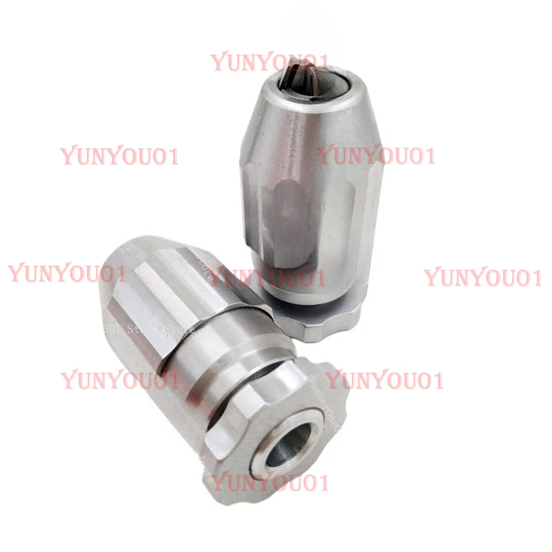 Precision Stainless Steel Self Tightening Drill Chuck B10 Shank 0.6 8mm Capacity for 0 4mm Drill Bit Keyless Chuck