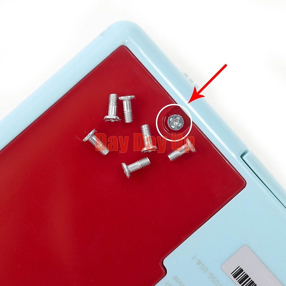 Parti di riparazione di ricambio da 10 pezzi per vite del coperchio della batteria Nintendo DS Lite per guscio della porta del coperchio della vite della batteria posteriore NDSL