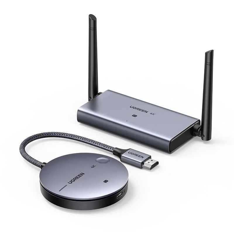 

UGREEN Wireless HD-MI Extender 4K Video Transmitter & Receiver Kit 5G 50M Transmits Display Adapter Dongle for TV PC PS5