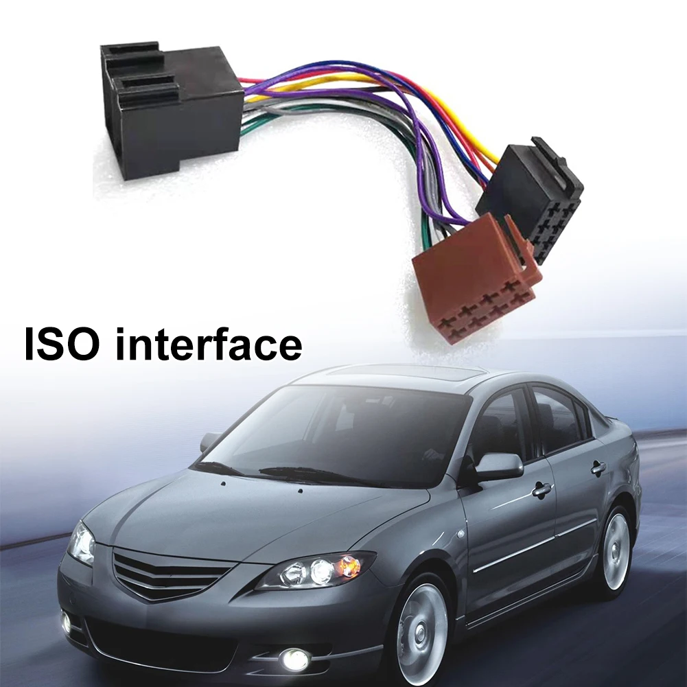 ISO Adapter Cable for Car Radio with Extended Conversion Quick and Easy Installation for 106 206 306 307 405 406 607!