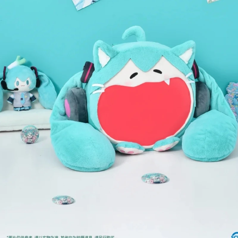 2024 Bw Hatsune Miku Cat Shoulder Bag New Bilibiliworld Cat Miku Backpack Cute Anime Girl Plush Knapsack Student Bag Gifts Toys