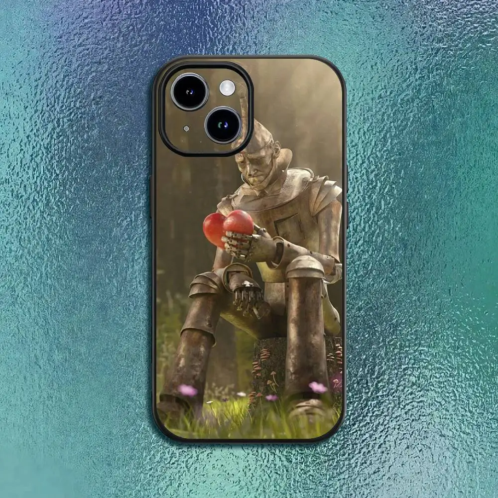 오즈의 마법사 영화 아이폰 11 12 13 14 15 16Pro Max Plus용 클래식 블랙 소프트 케이스