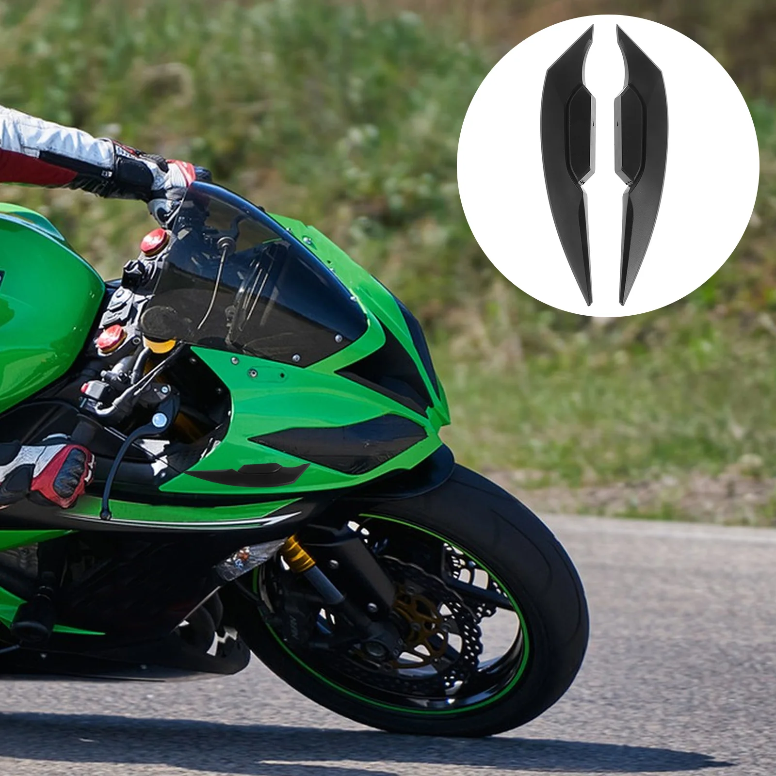 

1 Pair Motorcycle Side Fairing Styling Spoiler Decorative Motorbike Fairing Wing Motorbike Spoiler For