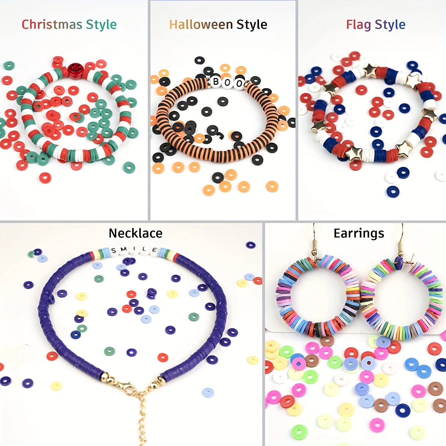 Zestaw do tworzenia bransoletek z koralików - zestaw do tworzenia biżuterii dla dziewczynki, urodziny, Halloween, prezent na Boże Narodzenie