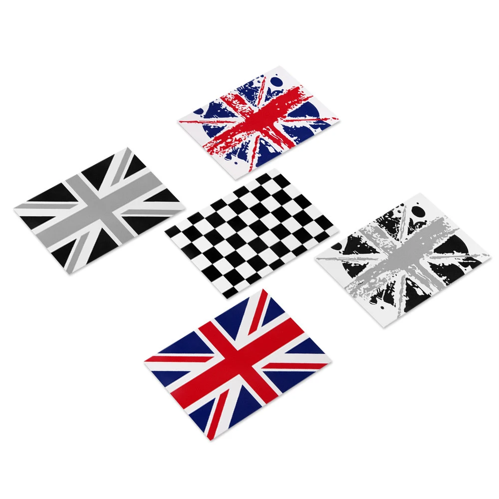 Universal Union Jack Auto Car Handbrake Sticker Decal for Mini Cooper One JCW S Clubman Countryman Car Accessories Sticker New