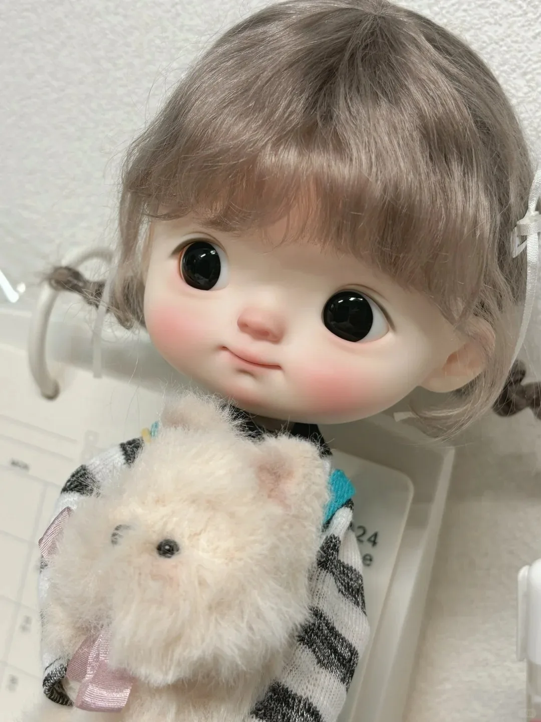 2026 دمى sd جديدة 1/6 25 سنتيمتر فتاة BJD Meng Qbaby كبير رئيس الراتنج دمية موضة شحن مجاني من قسط الراتنج بقعة ماكياج #1