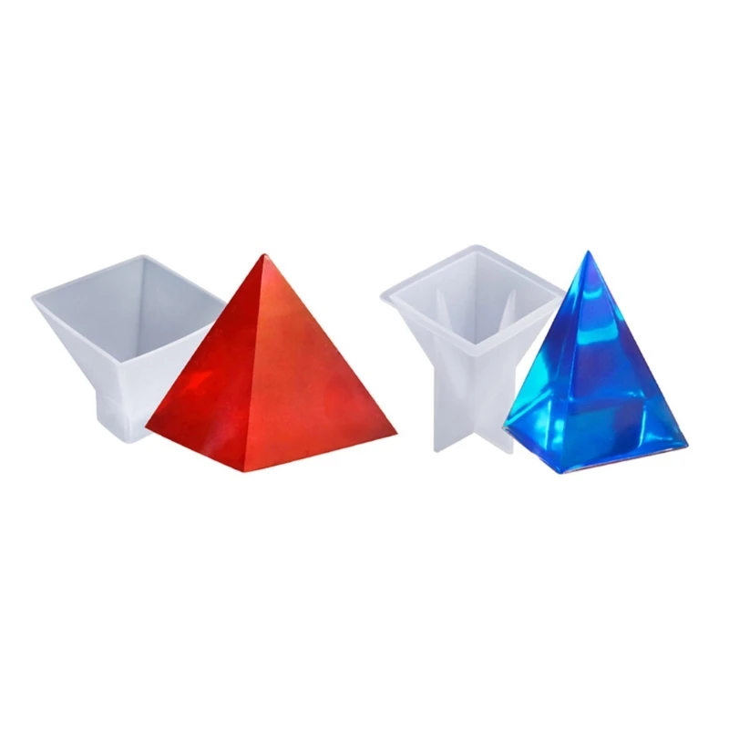 2026 New Clear Pyramid Silicone Mold Flexible Reusable Mold For Resin Art And Decorative Crafts Soap Making Mould