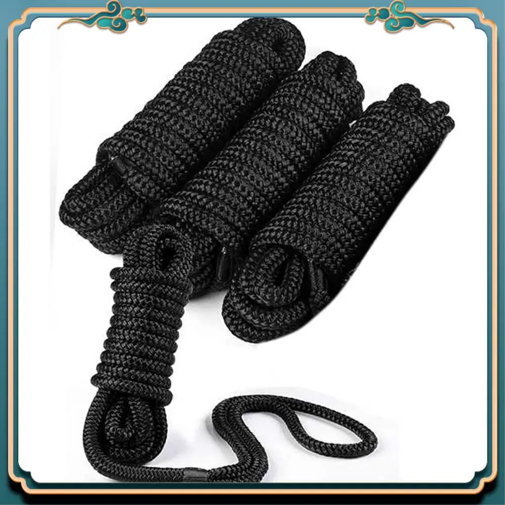 

ABMV-4Pcs Double-Braided Nylon Dock Line Boat Ropes(3/8 Inchx15ft),Marine Mooring Rope Dock Line For Docking Boat Accessories