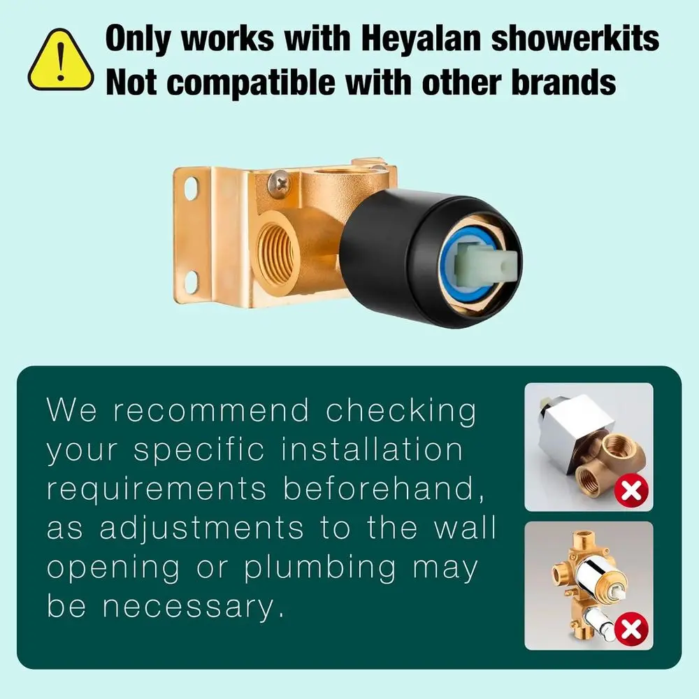 8-Inch Rainfall Shower Set with Matte Black Trim Kit and Single Function